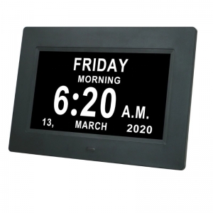 Digital Clock and Calendar Display for Seniors, Digital Picture Frame